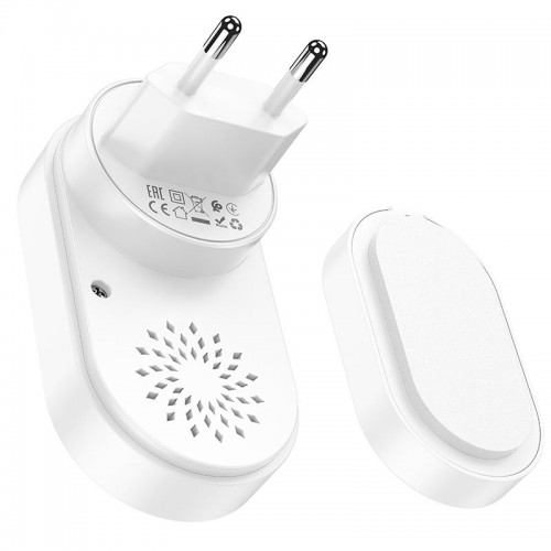 Дверний дзвінок HOCO wireless doorbell HI25 |6 month, 20m| white