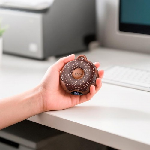 Грелка для рук HOCO Donut double-sided heating hand warmer J168 |4-8.5h| brown