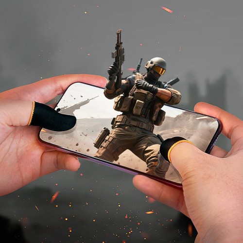 Ігровий рукав для пальців HOCO Magic Claw carbon fiber gaming finger set GA20 black