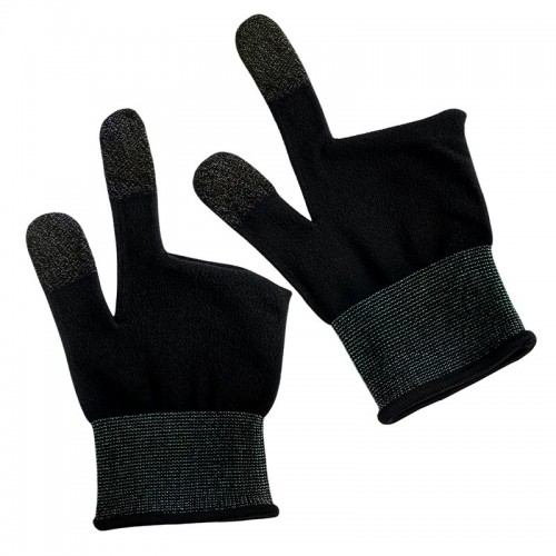 Ігровий рукав для пальців HOCO Eagle Claw silver fiber 2-finger gaming gloves GA21 black