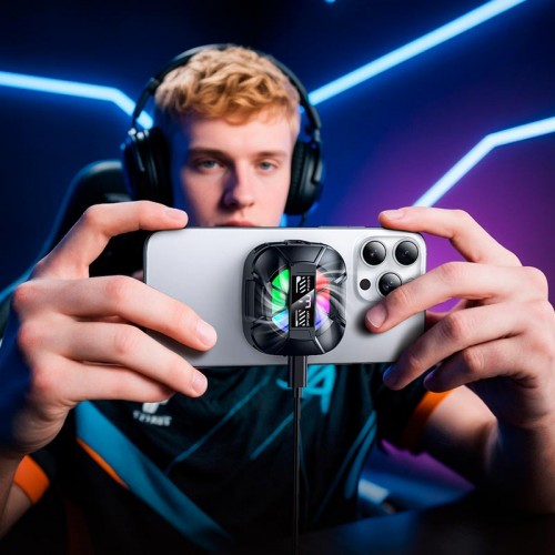Кулер для телефона HOCO Triumph полупроводниковый кулер для телефона GA5 |3 уровня, USB-C| черный