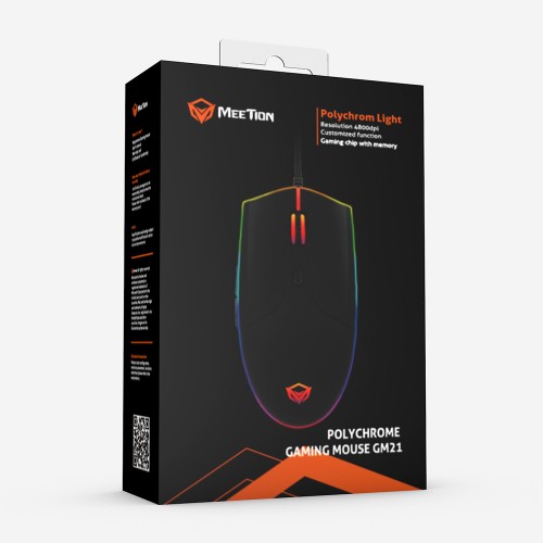 Миша MEETION Backlit Gaming Mouse RGB MT-GM21 black