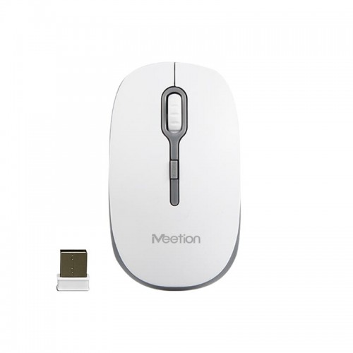 Миша MeeTion Wireless Mouse 2.4 G MT-R547 white-green