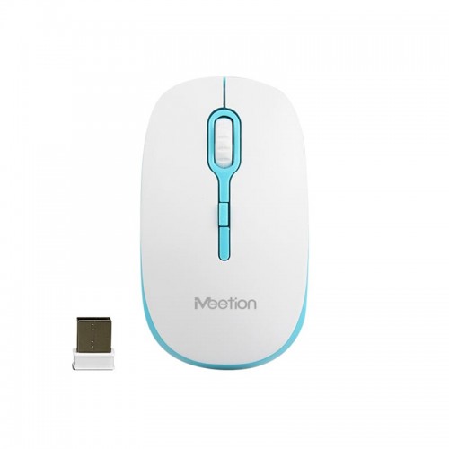 Миша MeeTion Wireless Mouse 2.4 G MT-R547 white-green