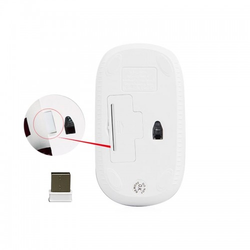 Миша MeeTion Wireless Mouse 2.4 G MT-R547 white-green