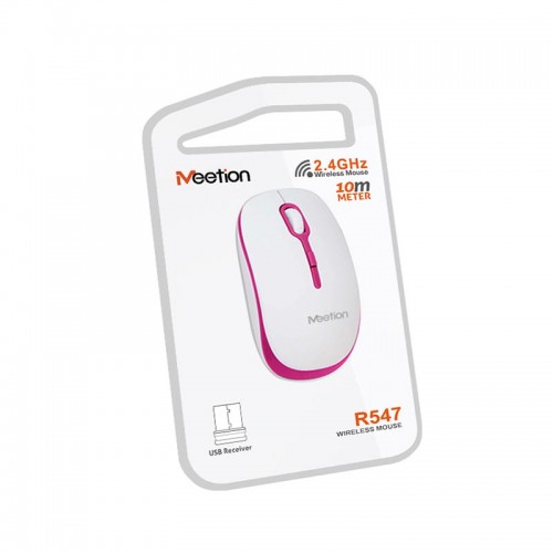 Миша MeeTion Wireless Mouse 2.4 G MT-R547 white-green