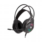 Наушники MARVO проводные H8326 |USB+3.5мм, RGB| черные
