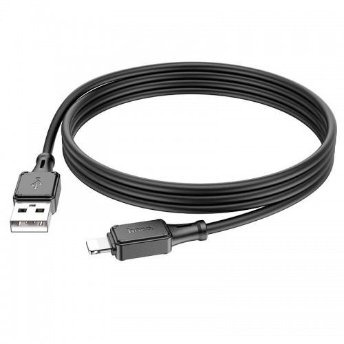 Кабель Hoco lightning Assistant силиконовый кабель для зарядки и передачи данных X101 |1м, 2,4A| черный