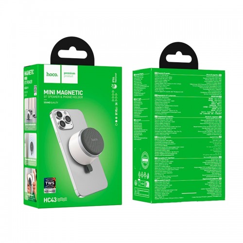 Акустика HOCO Surpass BT speaker HC43 IPX4 |BT5.4, TWS, 3H| white