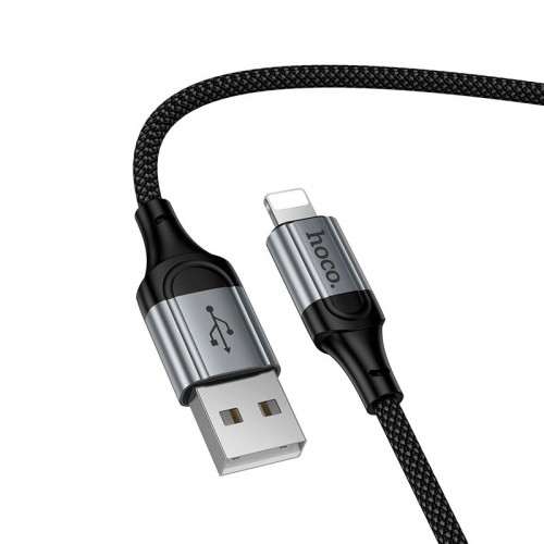 Кабель HOCO Lightning Nuevo Charging Data Cable X121 |1.5m, 2.4A| black