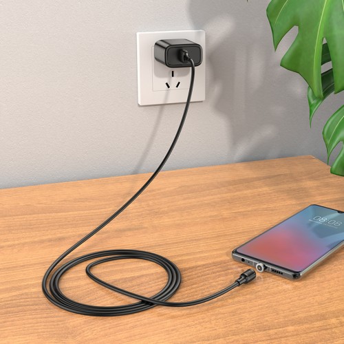Кабель Hoco Micro USB Магнітний Sereno magnetic charging cable X52 |1.2m, 2.4A| black