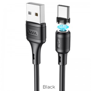 Кабель Hoco Type-C Магнітний Sereno magnetic charging cable X52 |1.2m, 3A| black