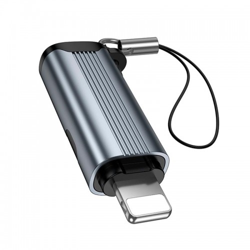 Перехідник HOCO Lightning male to Type-C female screen display adapter UA44 |PD 30W| grey