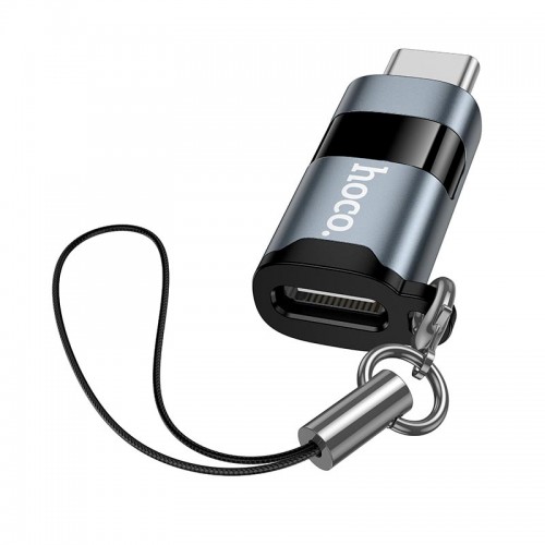 Перехідник HOCO Type-C male to Type-C female screen display adapter UA44A |PD 100W| grey