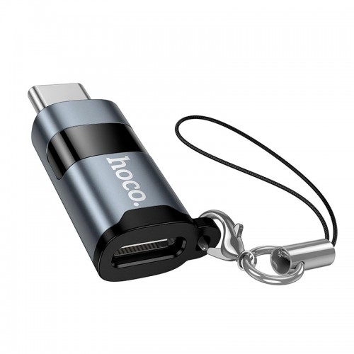 Перехідник HOCO Type-C male to Type-C female screen display adapter UA44A |PD 100W| grey