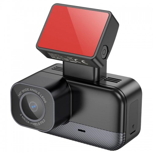 Відеореєстратор Hoco mini screen Dashcam DV10 |1.47", 1080p/30fps, WiFi| black