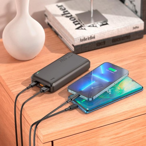 УМБ HOCO Astute fully compatible power bank J101A 20000mAh |2USB/Type-C, 20W/5A, PD/QC| black