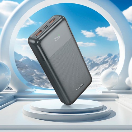 УМБ HOCO Fast fully compatible power bank with digital display 20000mAh J121A |2USB/Type-C, 5A/22.5W, QC/PD| black