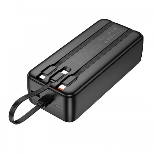 Повербанк Hoco J132B 30000mAh 22.5W з 3 кабелями black
