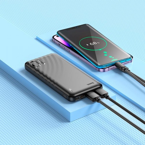 УМБ HOCO Element power bank J123 10000mah |2USB/1Type-C, 2A| black