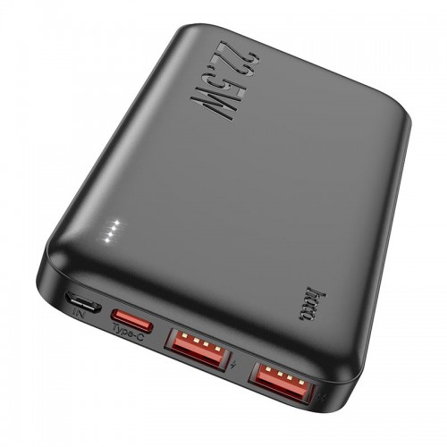 УМБ HOCO Astute fully compatible power bank J101 10000mAh |2USB/1Type-C, 20W/3A, PD/QC| black