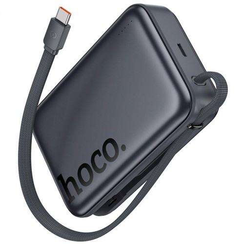 УМБ HOCO Origen dual PD magnetic power bank with cable dark 20000mAh Q44A |2Type-C, 45W/3A, PD/QC| grey