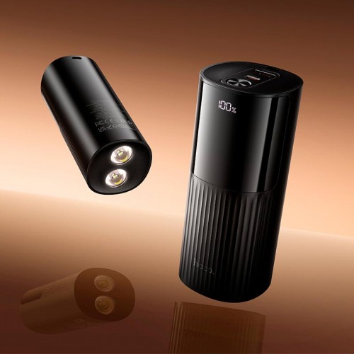 УМБ HOCO Stream PD power bank with flashlight J150 20000mAh |1USB/1Type-C, 22.5W/3A, PD/QC| black