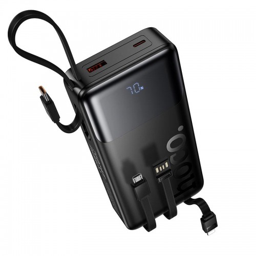 Повербанк Hoco J156A 20000mAh 22.5W з 4 кабелями black
