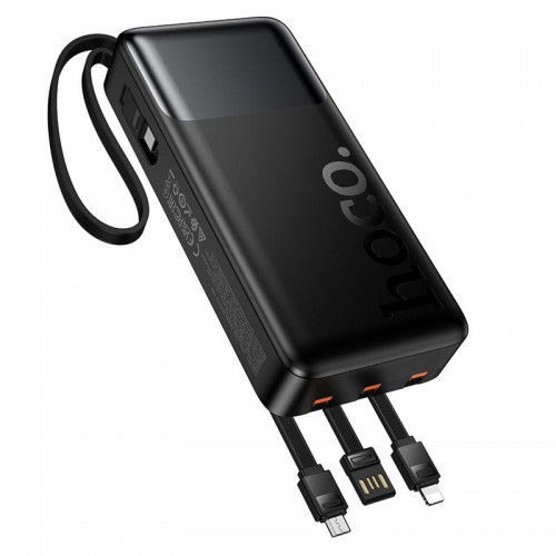 УМБ HOCO Founder PD fully compatible power bank with four cables 20000mAh J156A |1USB/1Type-C, 22.5W/3A, PD/QC| black