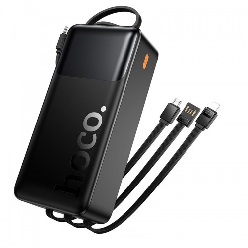 УМБ HOCO Founder PD fully compatible power bank with four cables J156B 30000mAh |1USB/1Type-C, 22.5W/3A, PD/QC| black