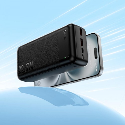 УМБ HOCO Essence PD fully compatible power bank J159B 30000mAh |2USB/1Type-C, 22.5W/3A, PD/QC| black