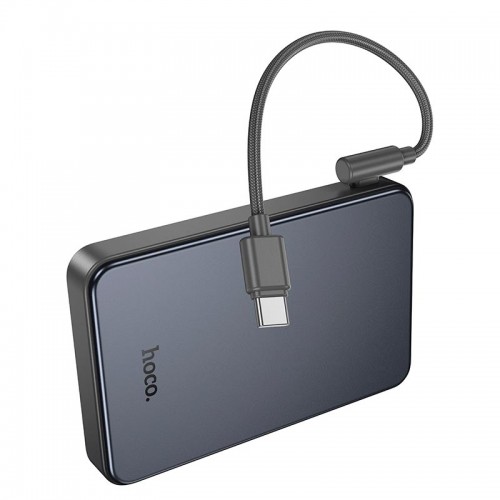 УМБ HOCO Starlight PD fully compatible power bank with cable J170 10000mAh |1USB/2Type-C, 22.5W/3A, grey