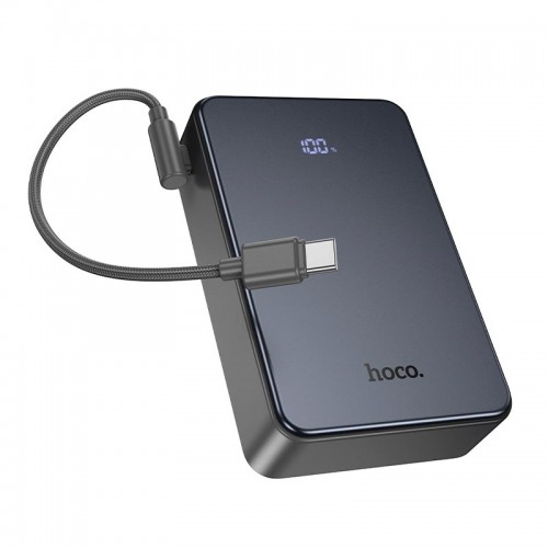 УМБ HOCO Starlight PD fully compatible power bank with cable J170A 20000mAh |1USB/2Type-C, 22.5W/3A, PD/QC| grey