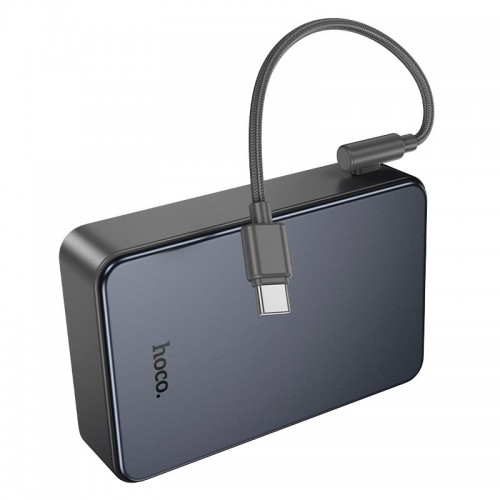 УМБ HOCO Starlight PD fully compatible power bank with cable J170A 20000mAh |1USB/2Type-C, 22.5W/3A, PD/QC| grey