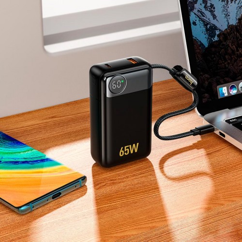УМБ HOCO Skillful PD65W Power Bank Q53 12000mAh |1USB/1Type-C, 65W/3A, PD/QC| black
