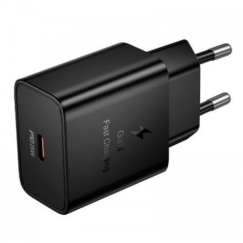 Адаптер сетевой HOCO Star single port PD charger N76 |25W/3A, PD/QC, GaN|