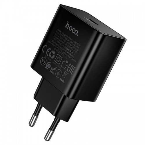 Адаптер сетевой HOCO Star single port PD charger N77 |45W/3A, PD/QC, GaN|