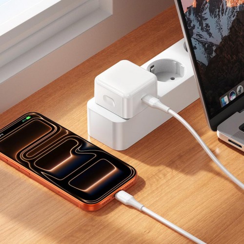 Адаптер мережний HOCO Speed single port PD charger C161A |1Type-C, 40W/3A, PD/QC| white