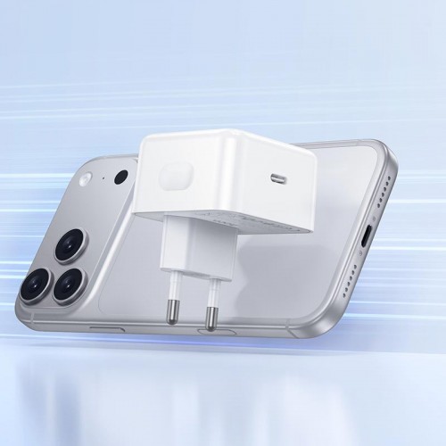 Адаптер мережний HOCO Speed single port PD charger C161A |1Type-C, 40W/3A, PD/QC| white