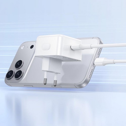 Адаптер сетевой HOCO C to C cable Speed single port PD charger set C161A |1Type-C, 40W/3A, PD/QC|