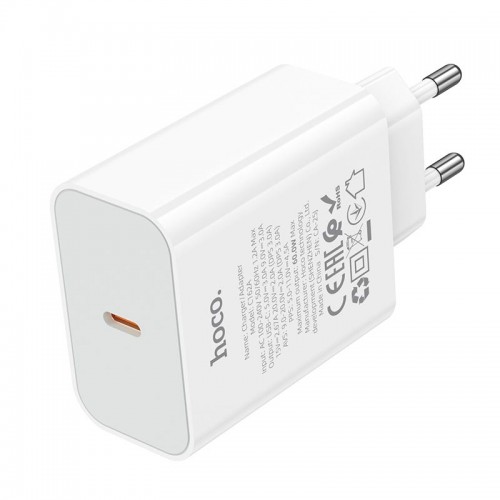 Адаптер мережний HOCO Source single port PD charger C162A |1Type-C, 40W/3A, PD/QC| black