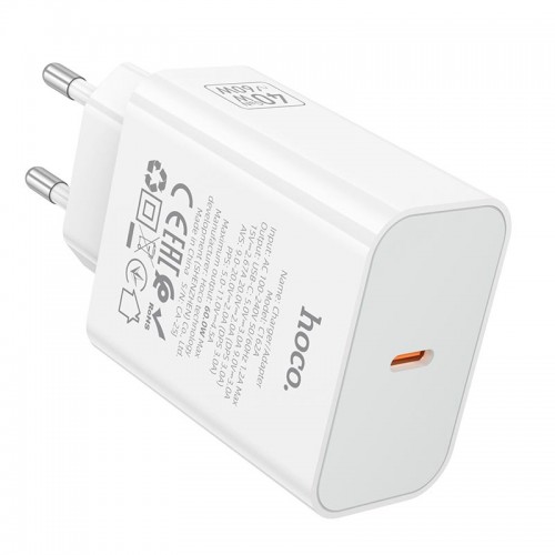 Адаптер мережний HOCO Source single port PD charger C162A |1Type-C, 40W/3A, PD/QC| black