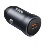 Адаптер автомобільний HOCO Energy single port PD car charger Z62A |1Type-C, 30W/3A, PD/QC| metal-grey