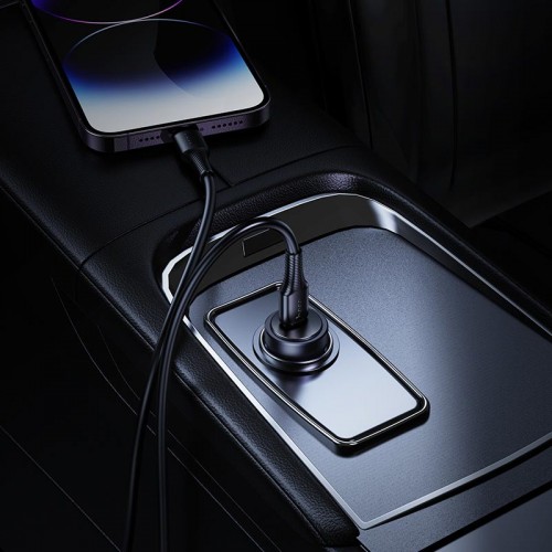 Адаптер автомобильный HOCO Energy single port PD car charger Z62A |1Type-C, 30W/3A, PD/QC|