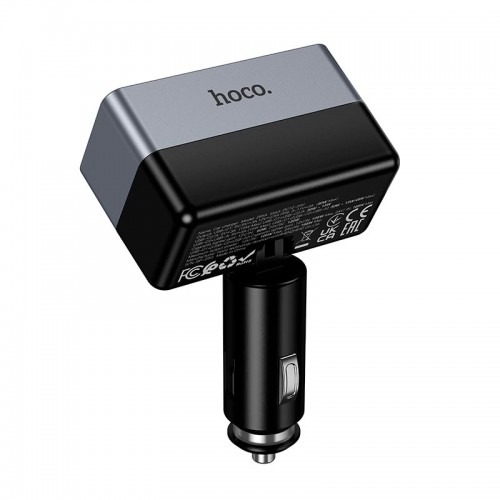 Адаптер автомобильный HOCO Smart cigarette lighter PD car charger Z65A |1USB/2Type-C/1DC, 165W, PD/QC|