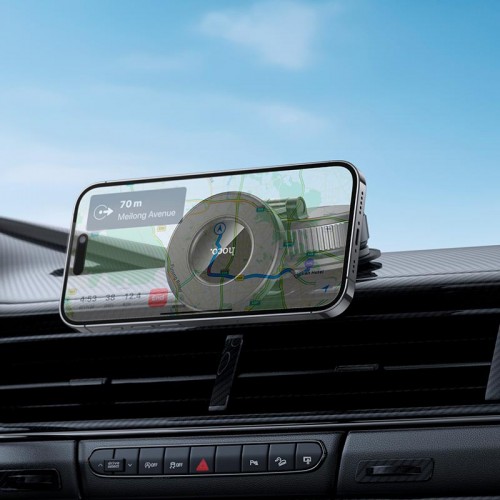 Утримувач HOCO Dragon manual suction cup magnetic holder (universal) H86 |4.5-7"| grey