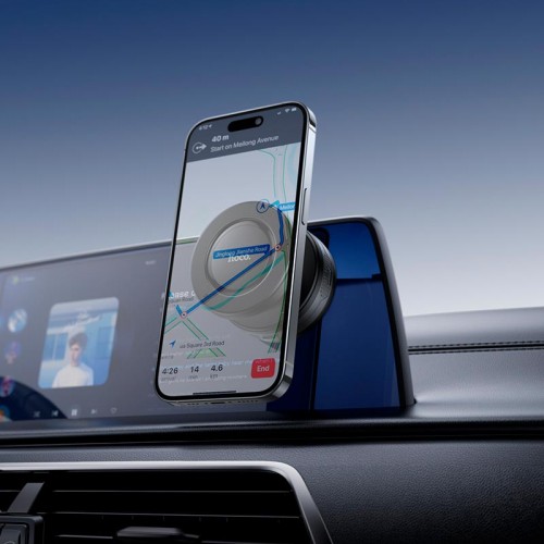 Тримач HOCO Dragon electric suction cup magnetic holder (universal) H87 |4.5-7"| grey