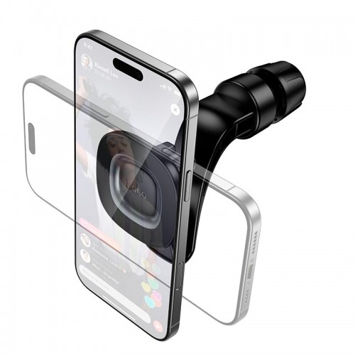 Утримувач HOCO Crown magnetic car holder H99 (headrest) |4.5-7"| black