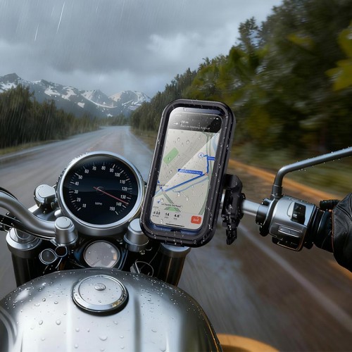 Утримувач HOCO Bendito waterproof riding holder H95 |4.5-7"| black