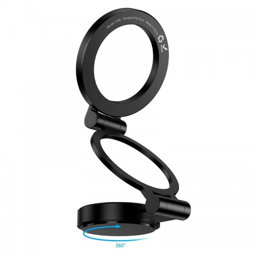 Утримувач HOCO Rider folding Ring Magnetic Car holder H98 (center console) black